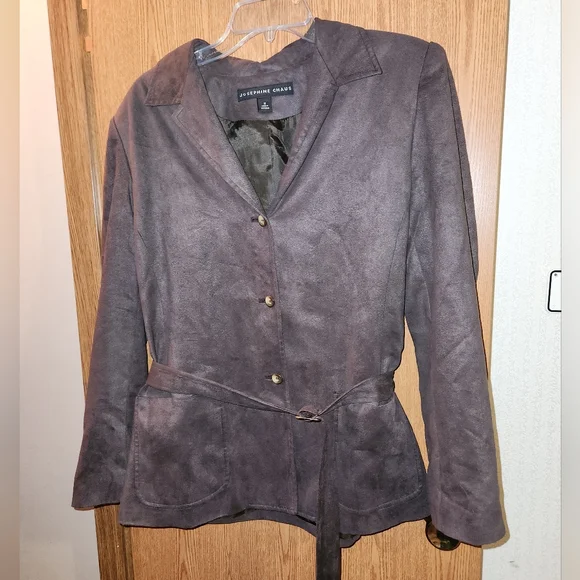 Josephine Chaus Size 12 Brown Blazer Jacket - Picture 3 of 10